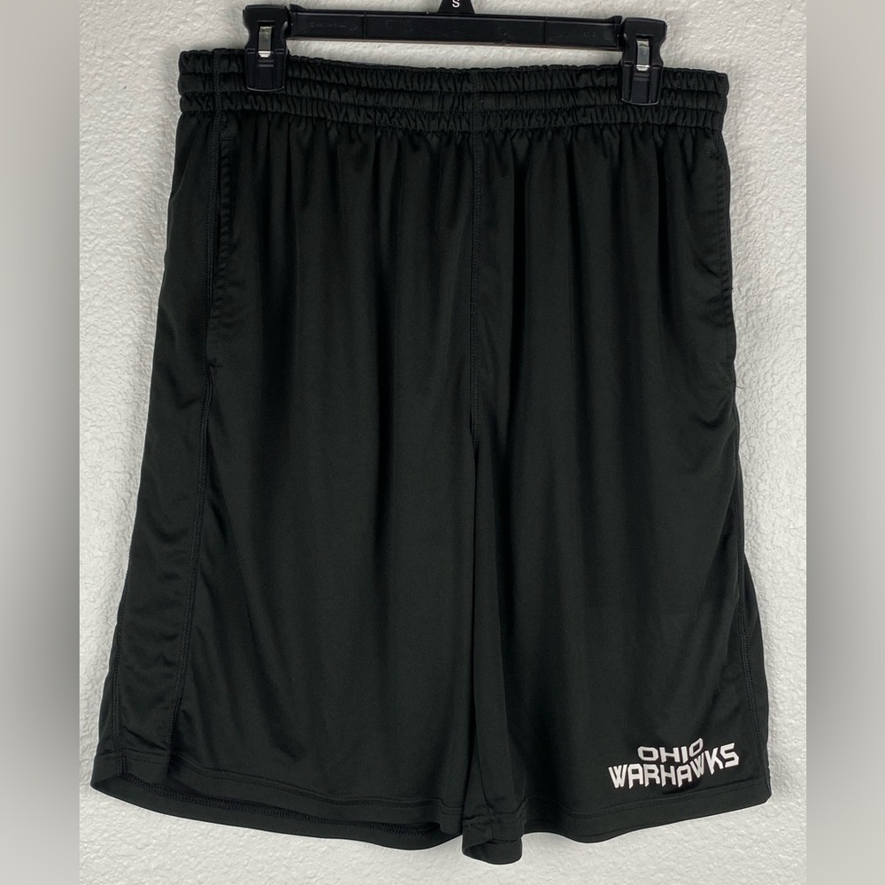 Allison Athletics mesh shorts with the OHIO WARHAWKS logo printed on the leg XL